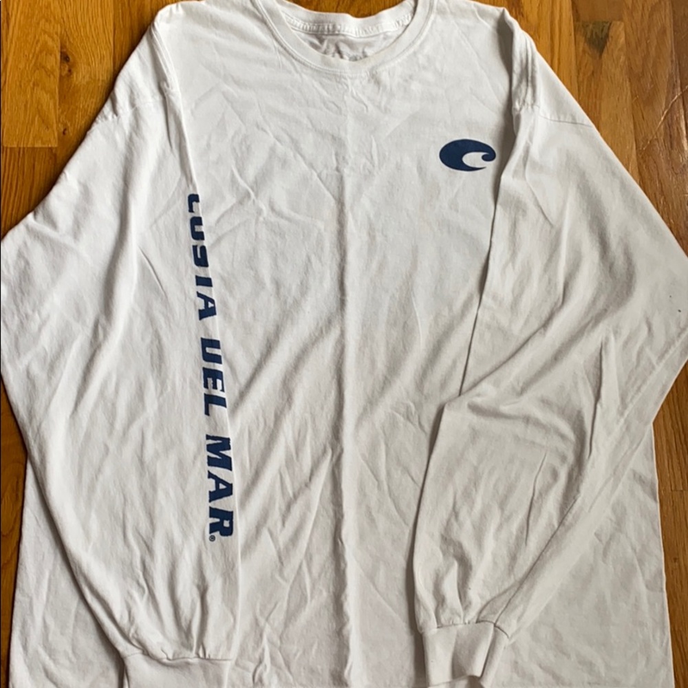 White Costa Long Sleeve T-shirt